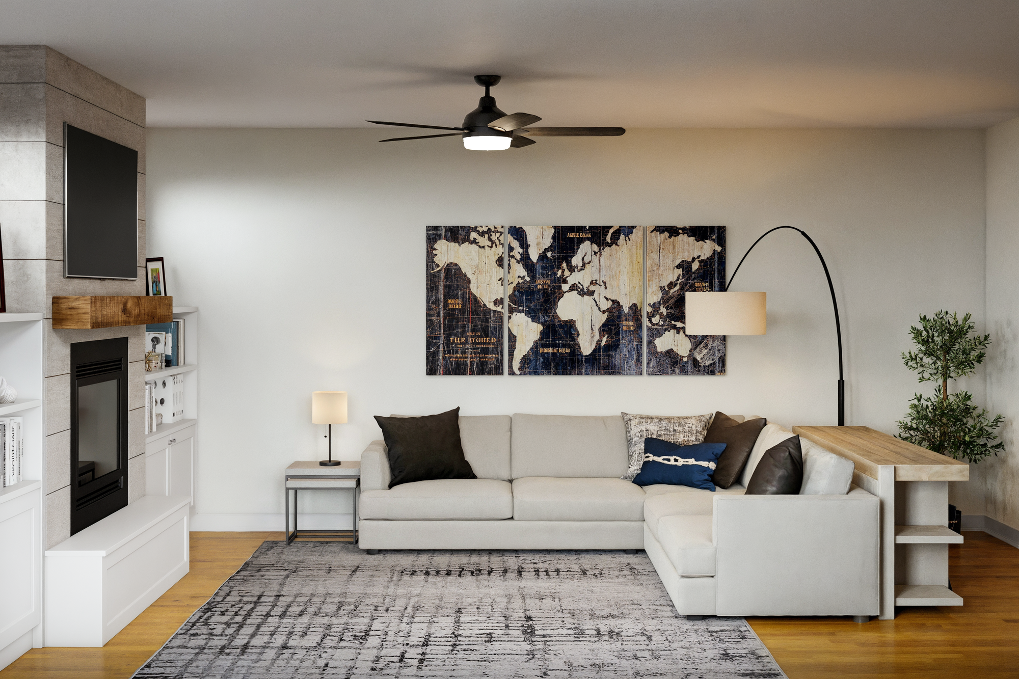 Online Designer Living Room 3D Model 2