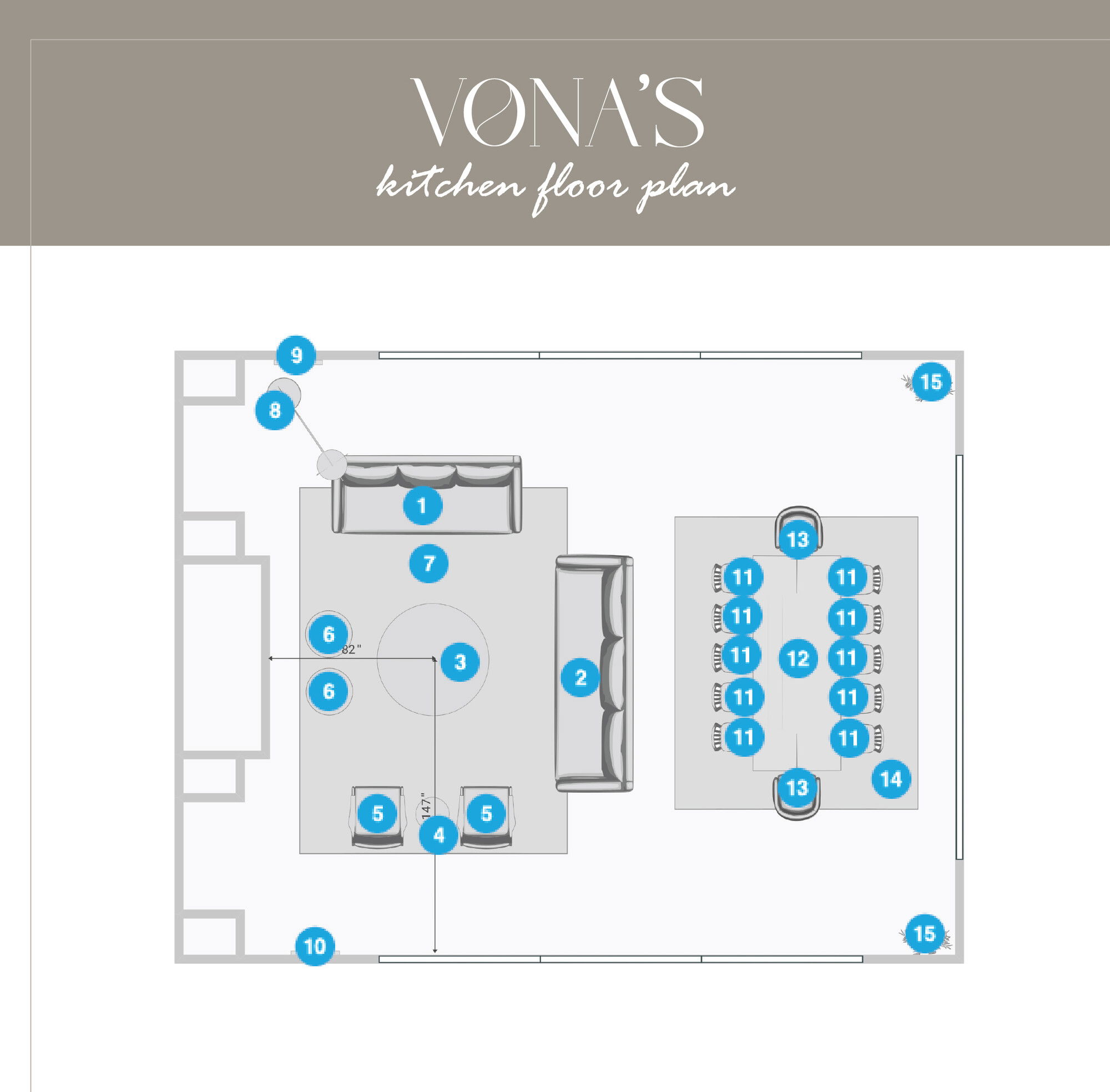 Online Designer Living Room Floorplan