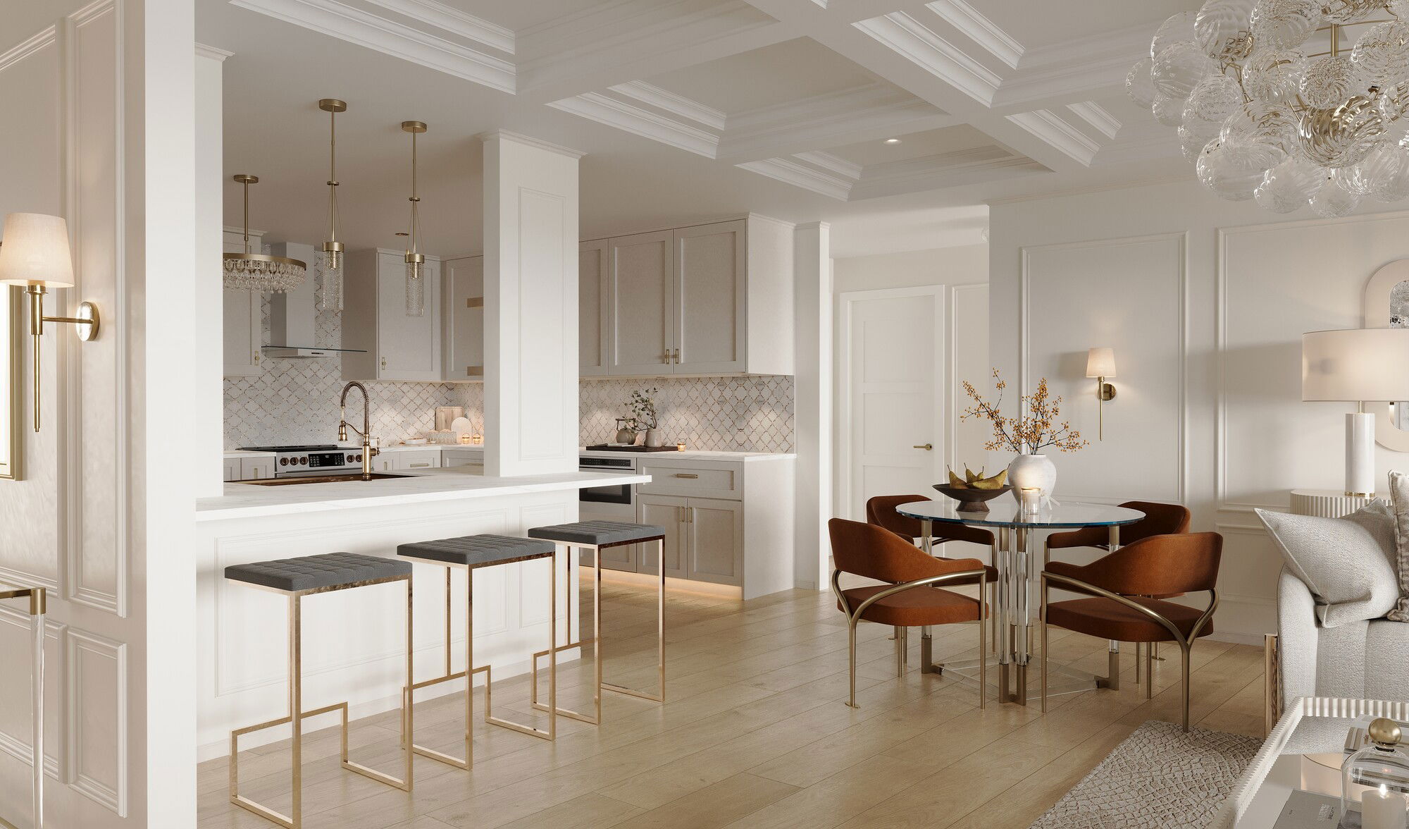 Online Designer Living Room 3D Model 4