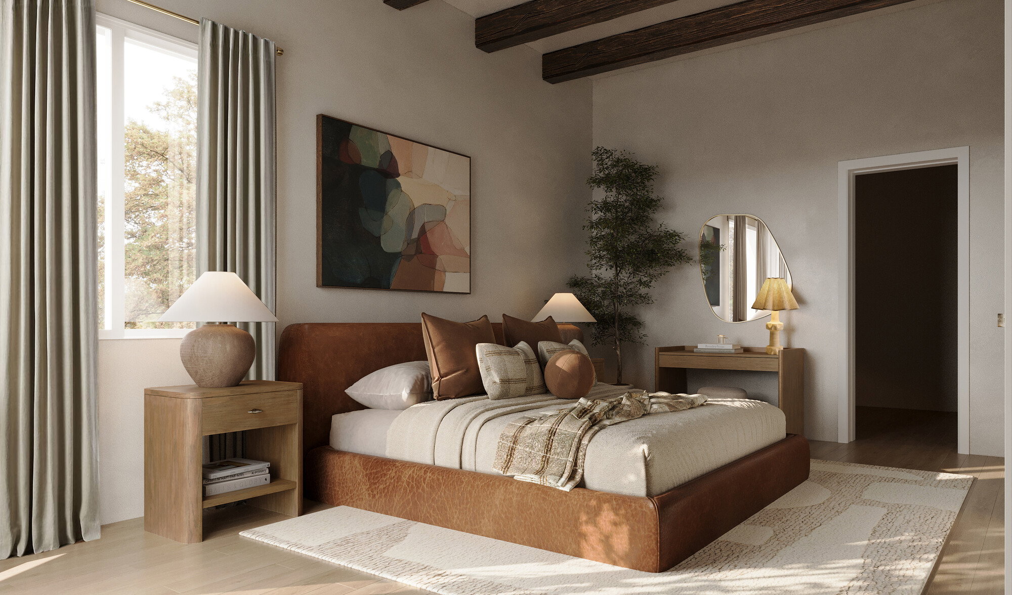 Online Designer Bedroom 3D Model 1