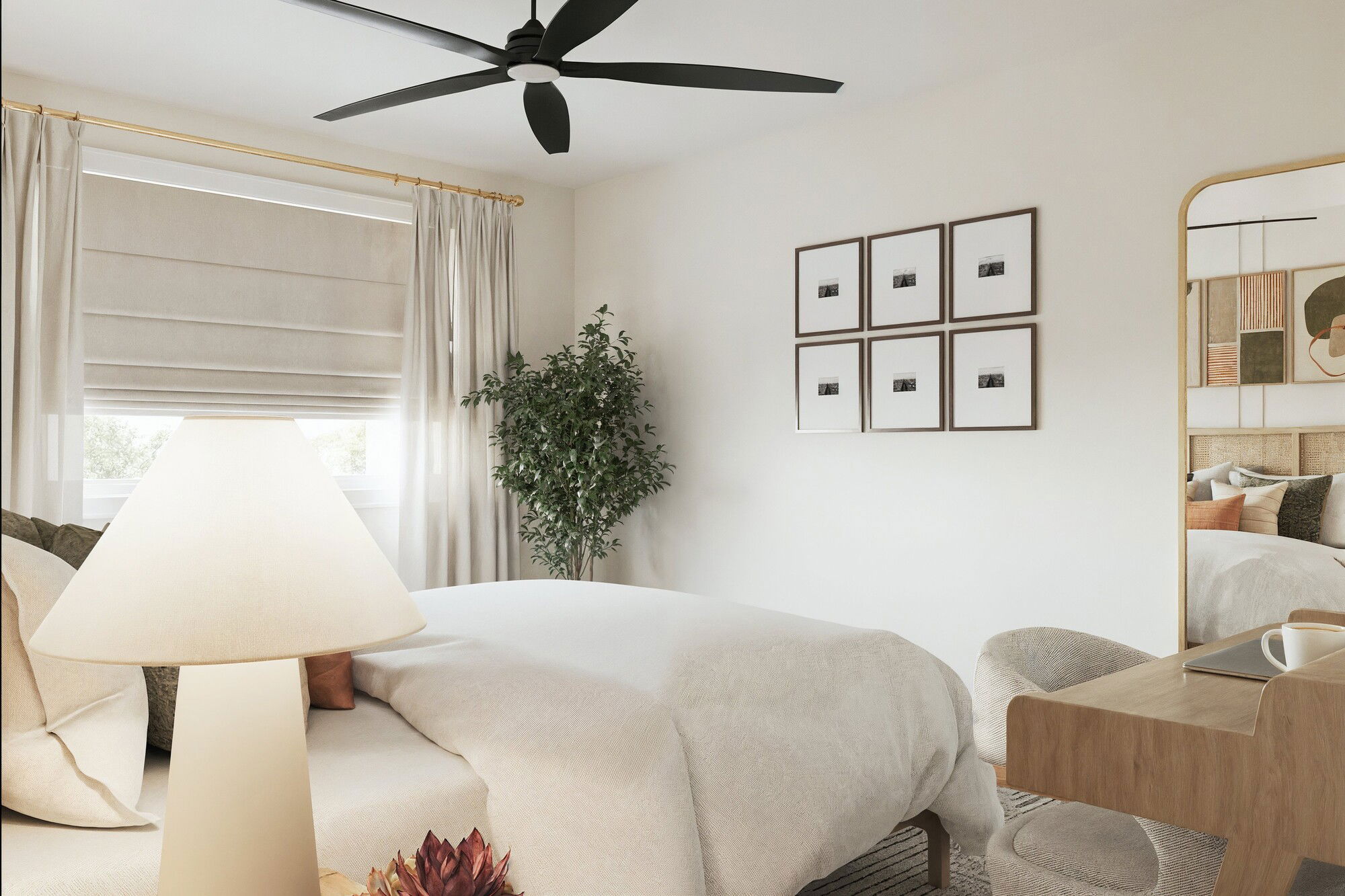 Online Designer Bedroom 3D Model 3