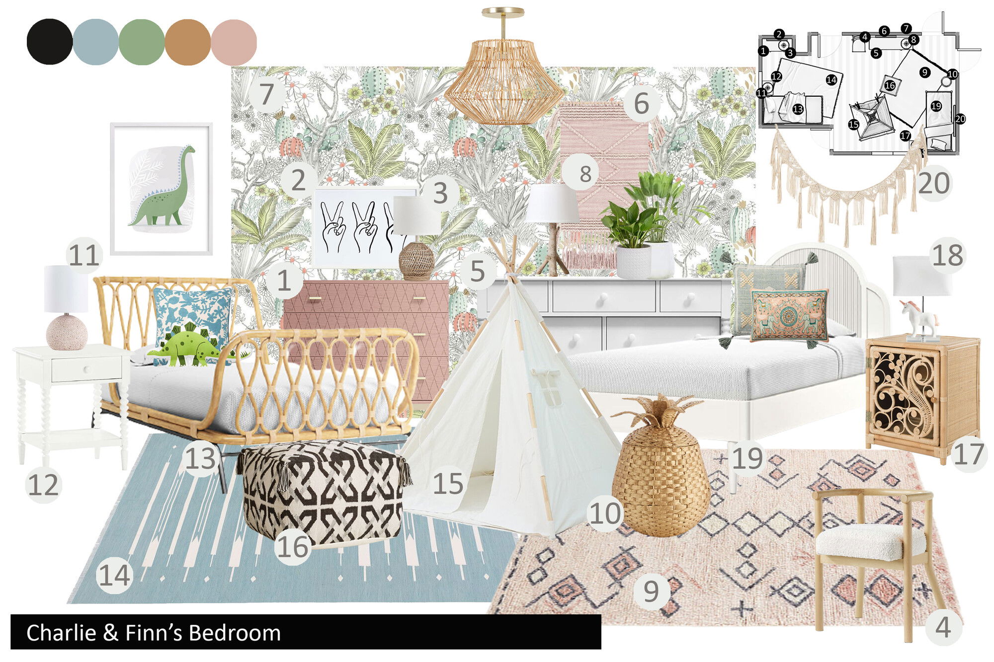 Ideas de diseño interior para sala de estar de diseñador en línea