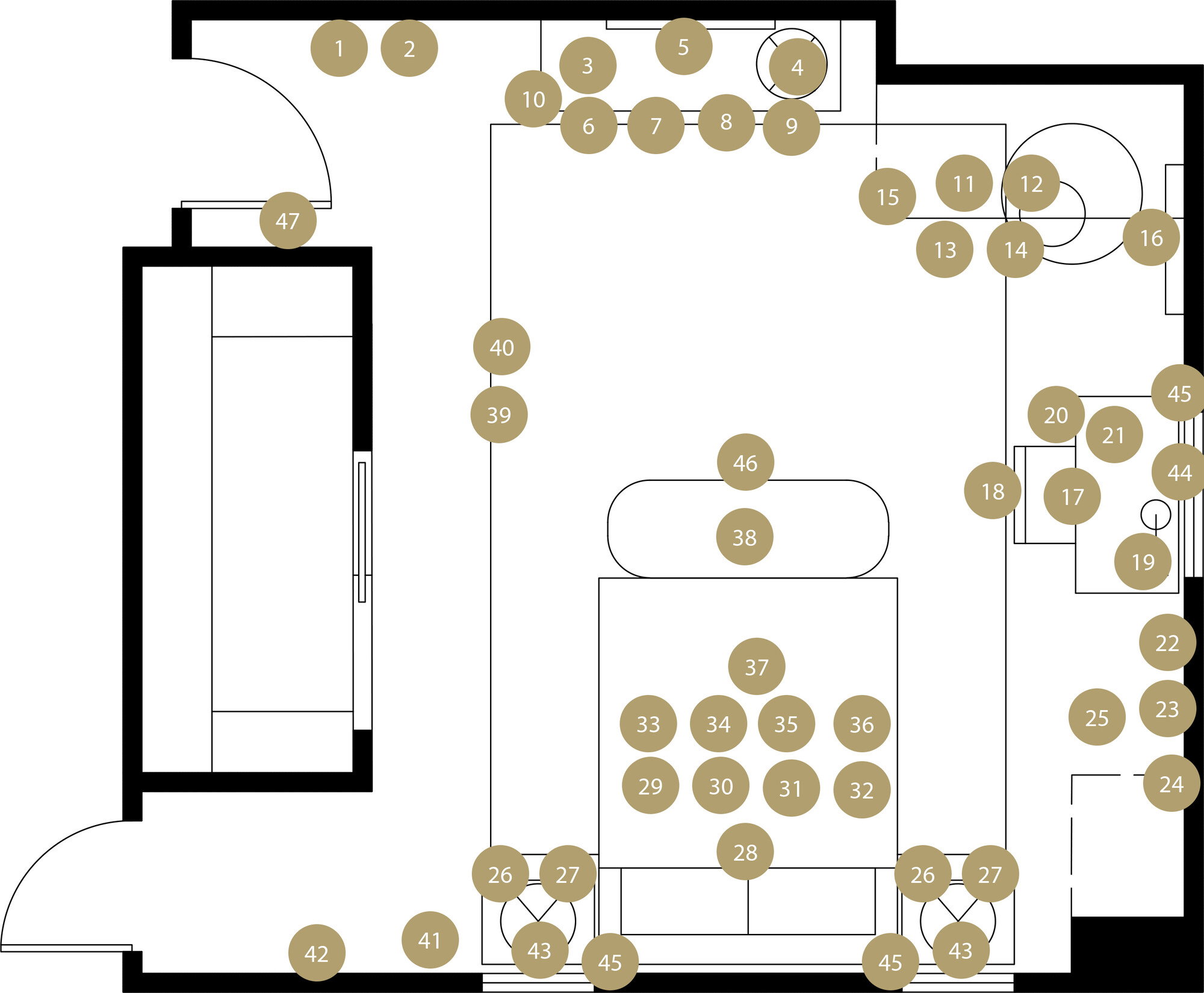 Online Designer Bedroom Floorplan