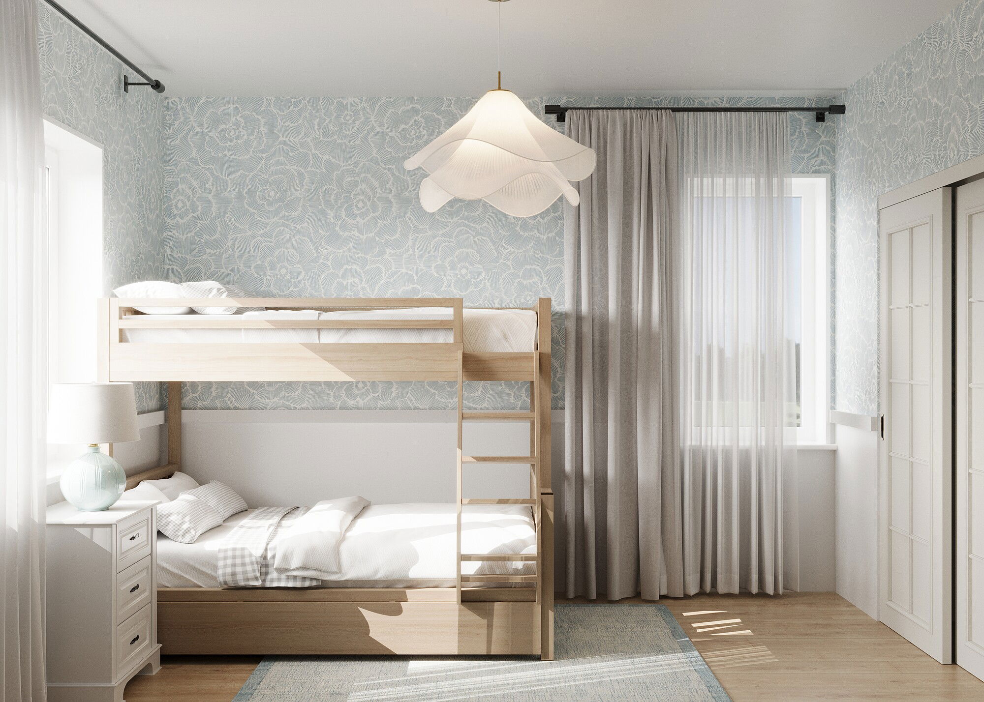 Online Designer Bedroom 3D Model 1
