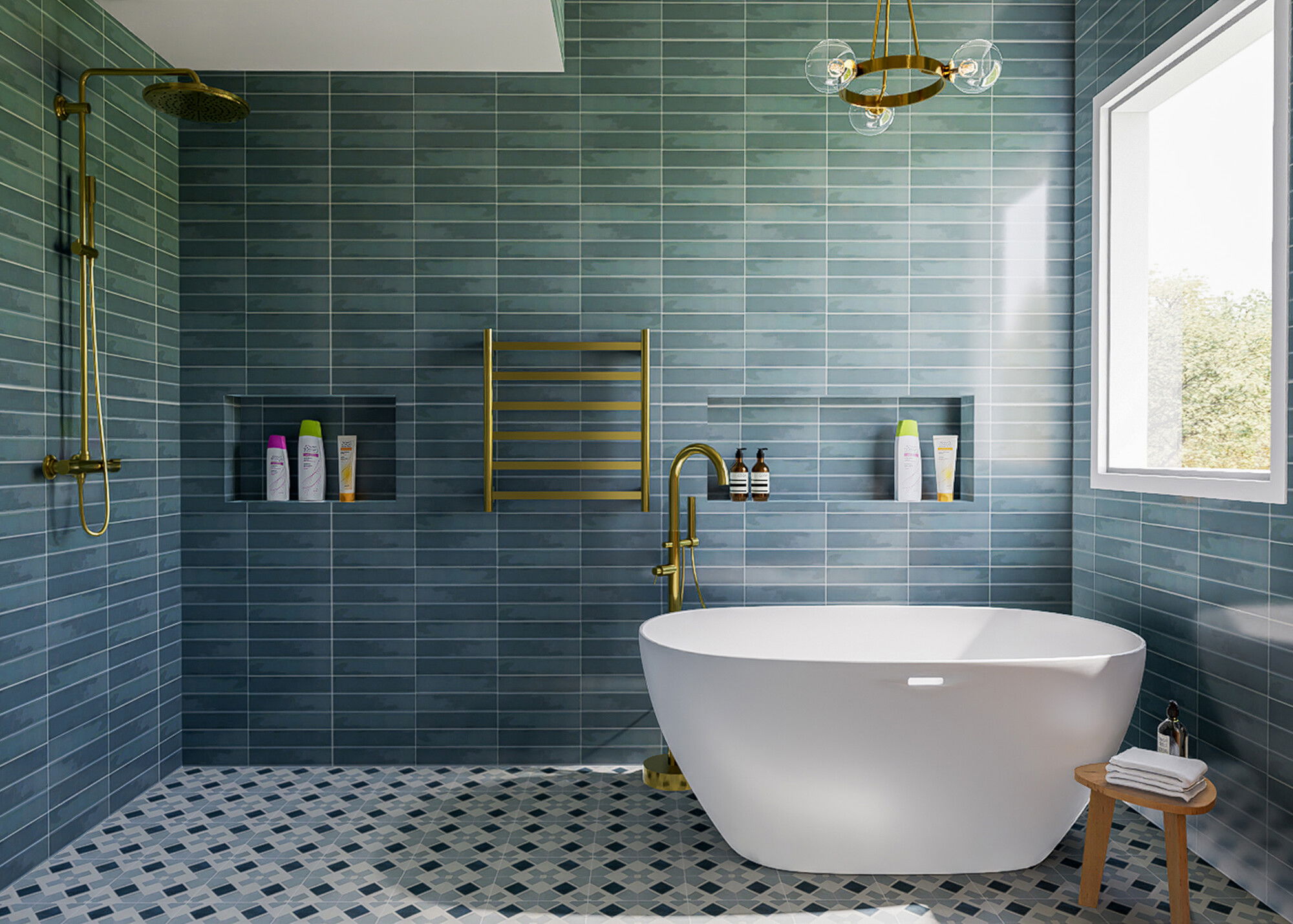 Online Designer Bathroom 3D Model 3