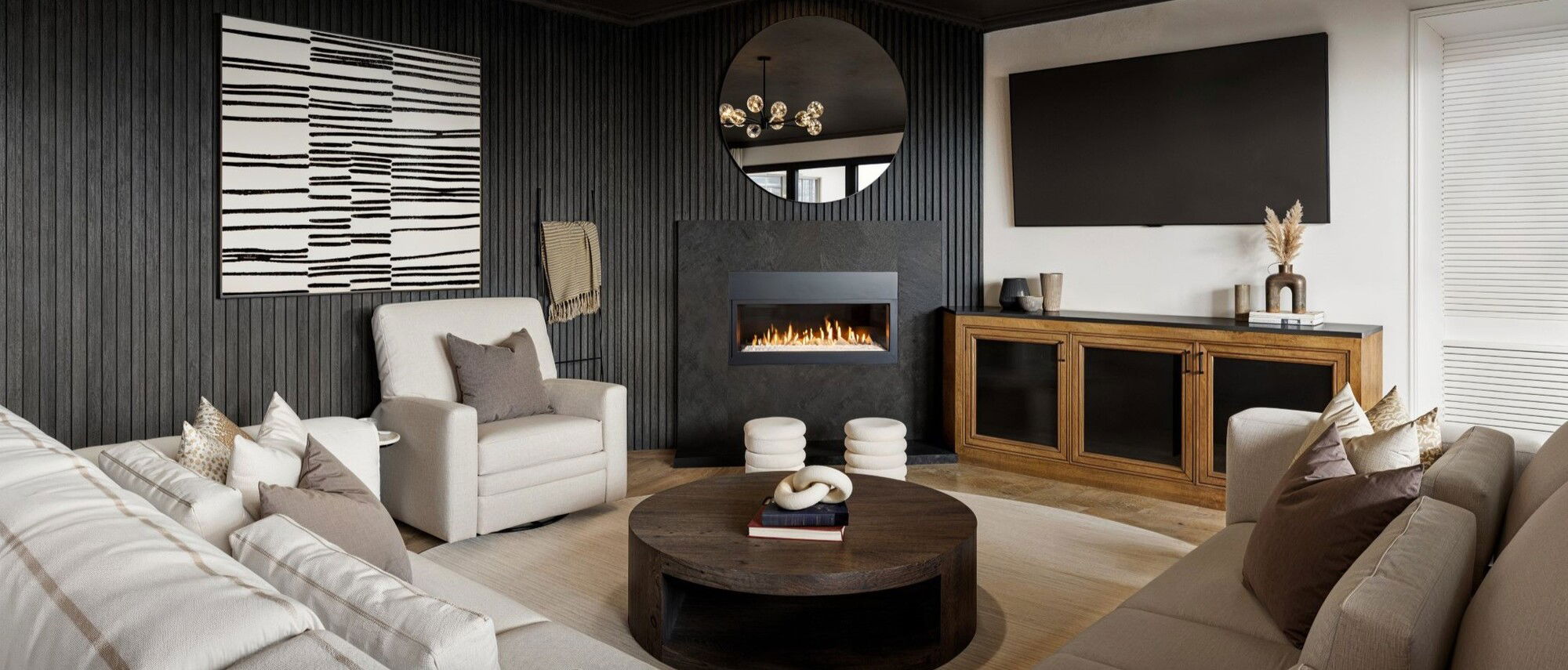 Modern Transitional Living Room Design by affordable Berkeley interior designers