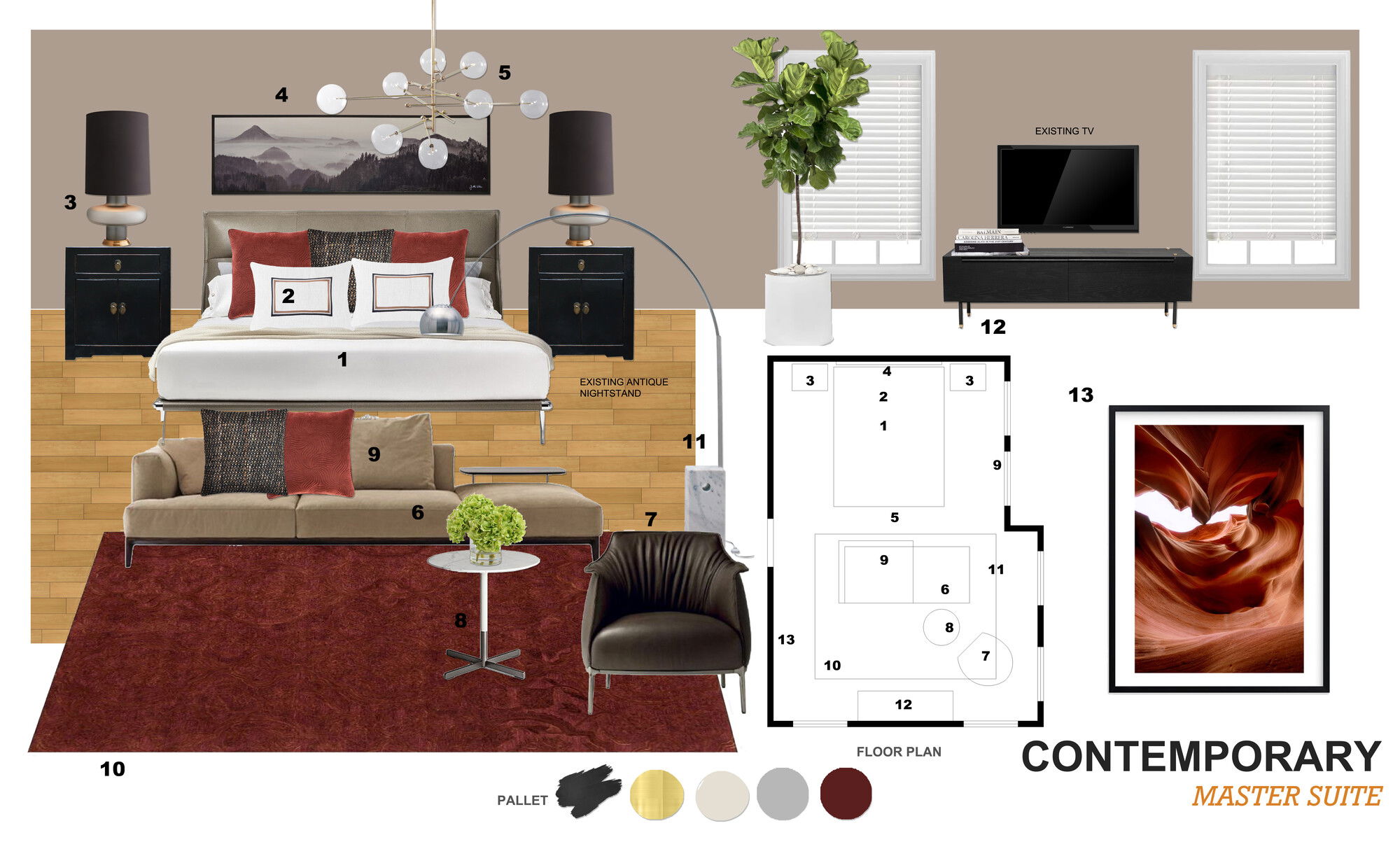 Ideas de diseño interior de dormitorio en línea