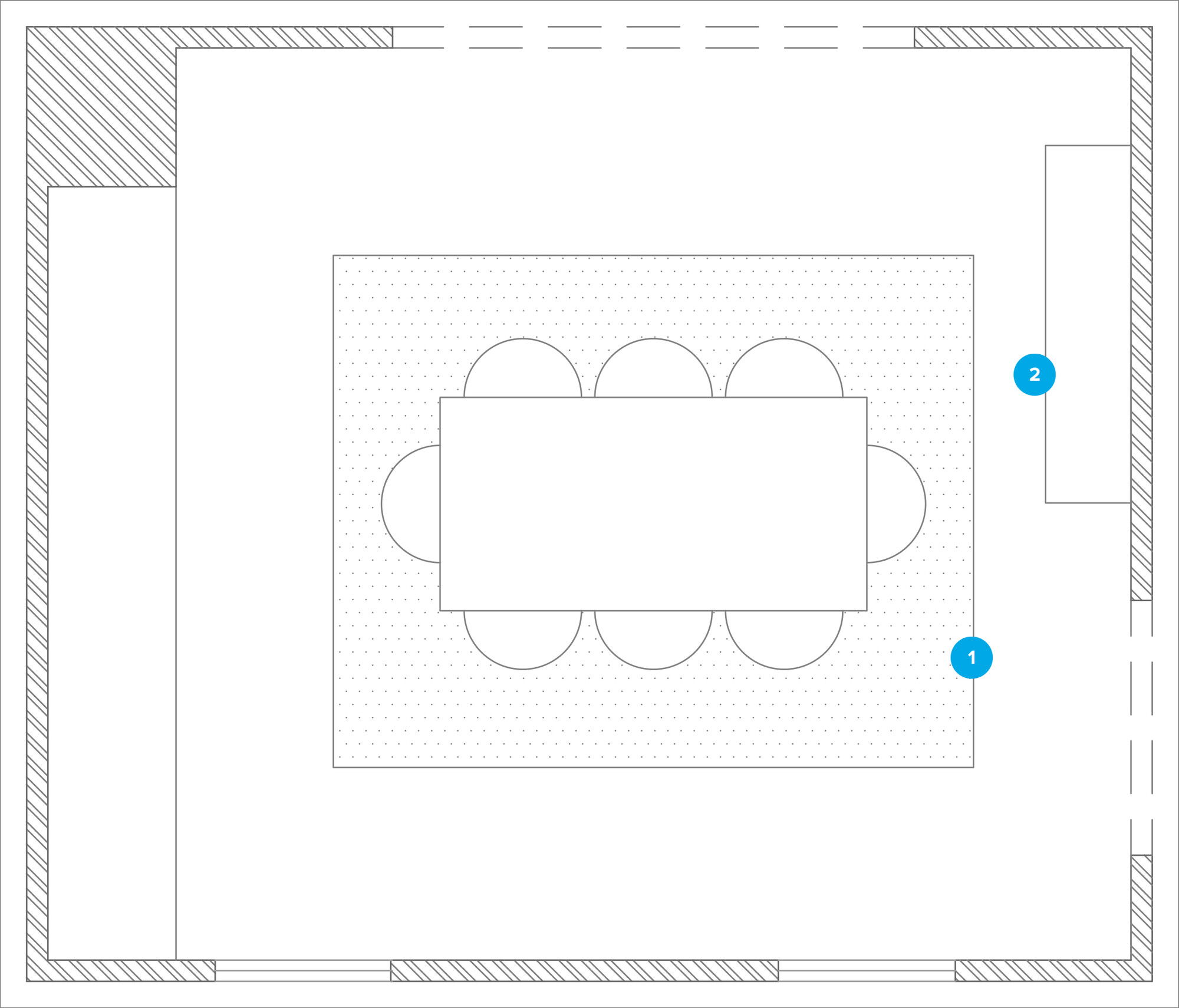 Online Designer Dining Room Floorplan