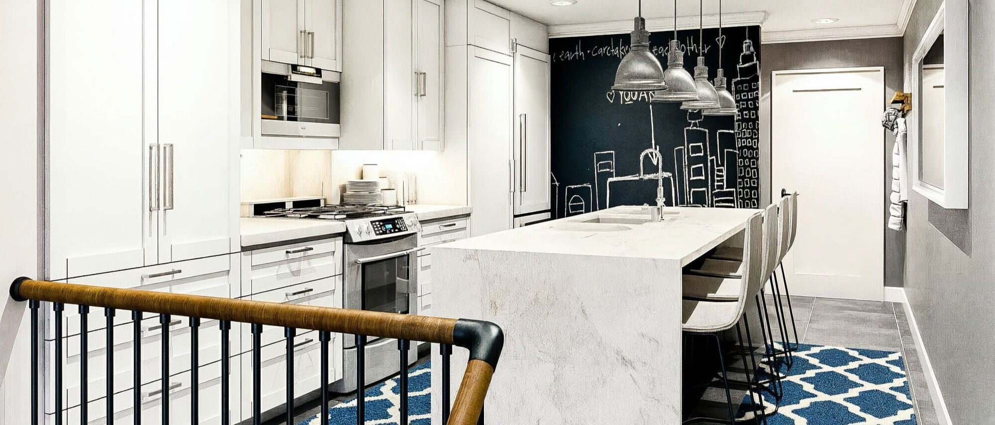 Bright and Modern Kitchen - After Rendering