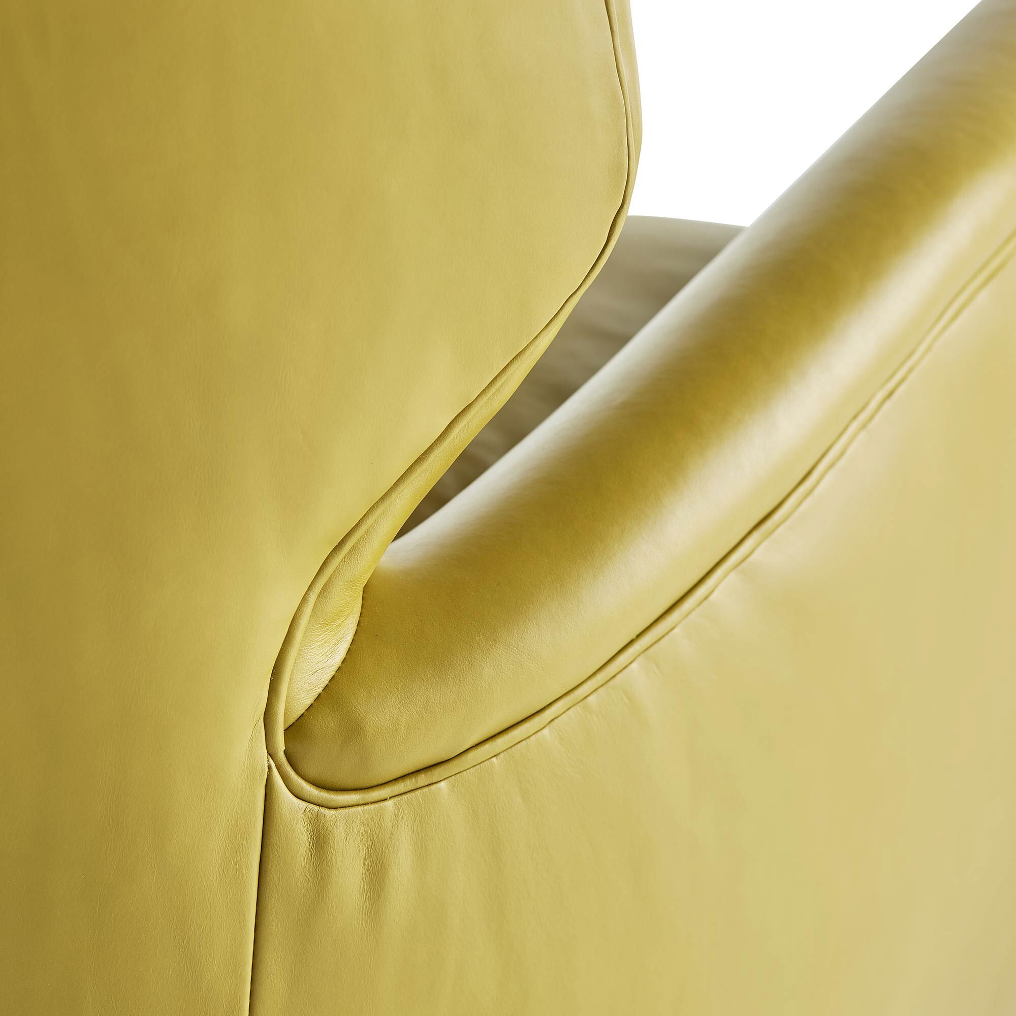 Yellow Leather Chair large image 