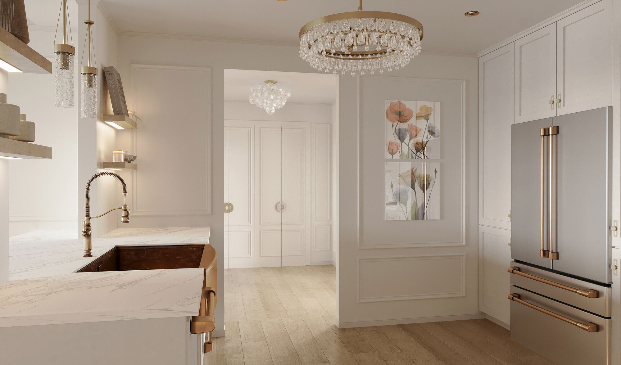 Online Designer Kitchen 3D Model 3