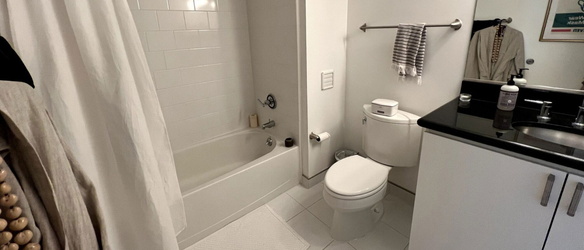 Sleek & Sophisticated Guest Bathroom Remodel- Before Photo