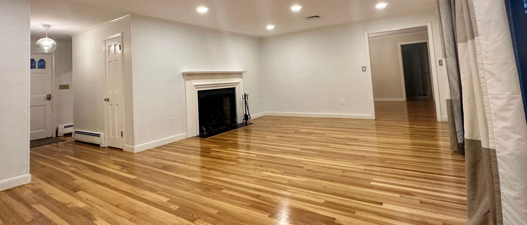  Eclectic Living Room & Powder Room Design- Before Photo