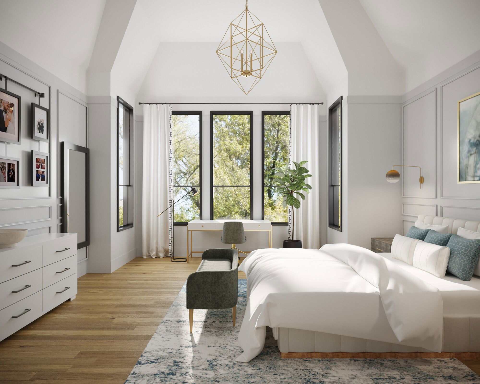 Modelo 3D de Dormitorio del Diseñador en Línea 2