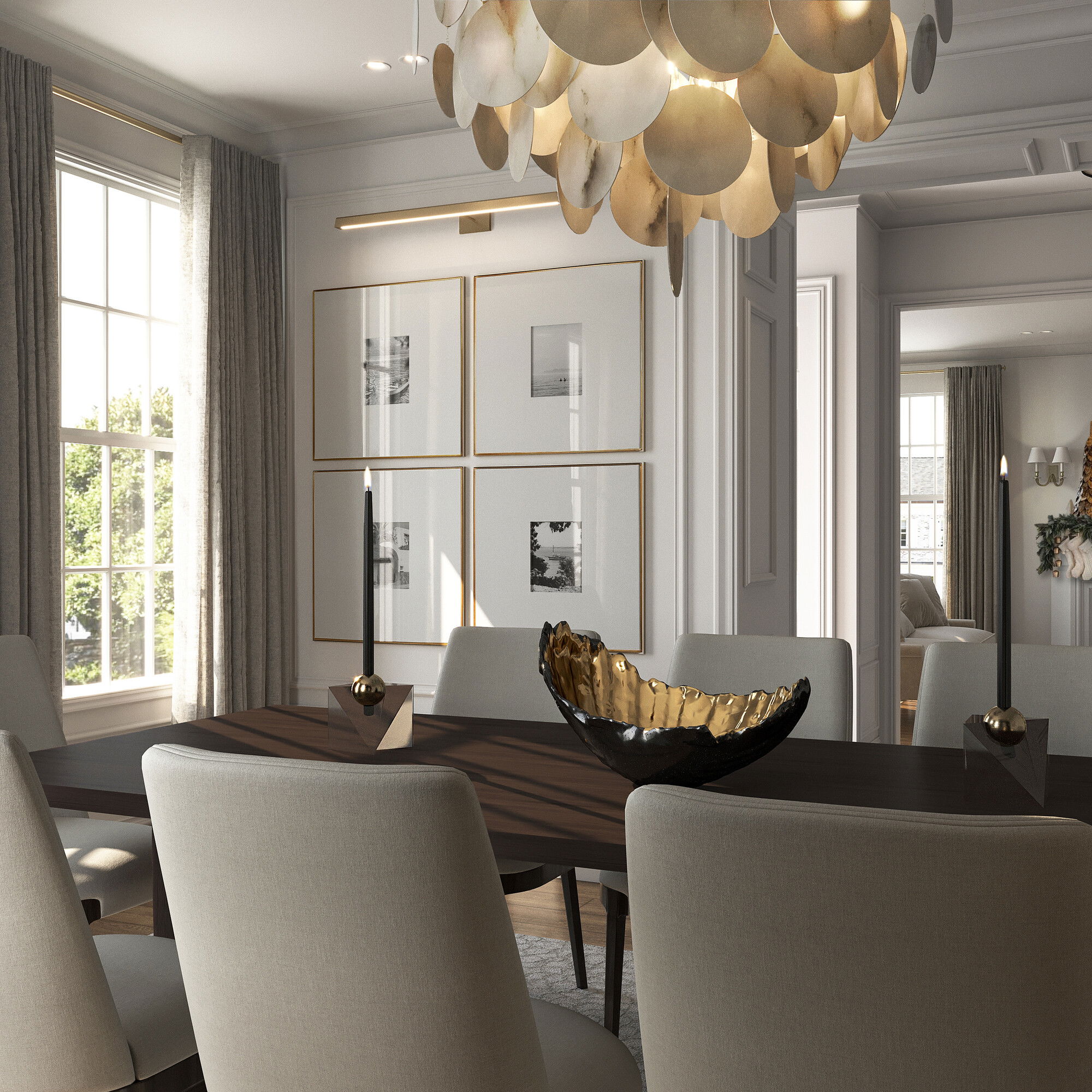 Online Designer Dining Room 3D Model 1