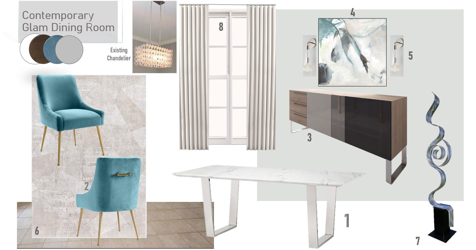 Ideas de Diseño de Interiores para el Comedor por Diseñadores en Línea