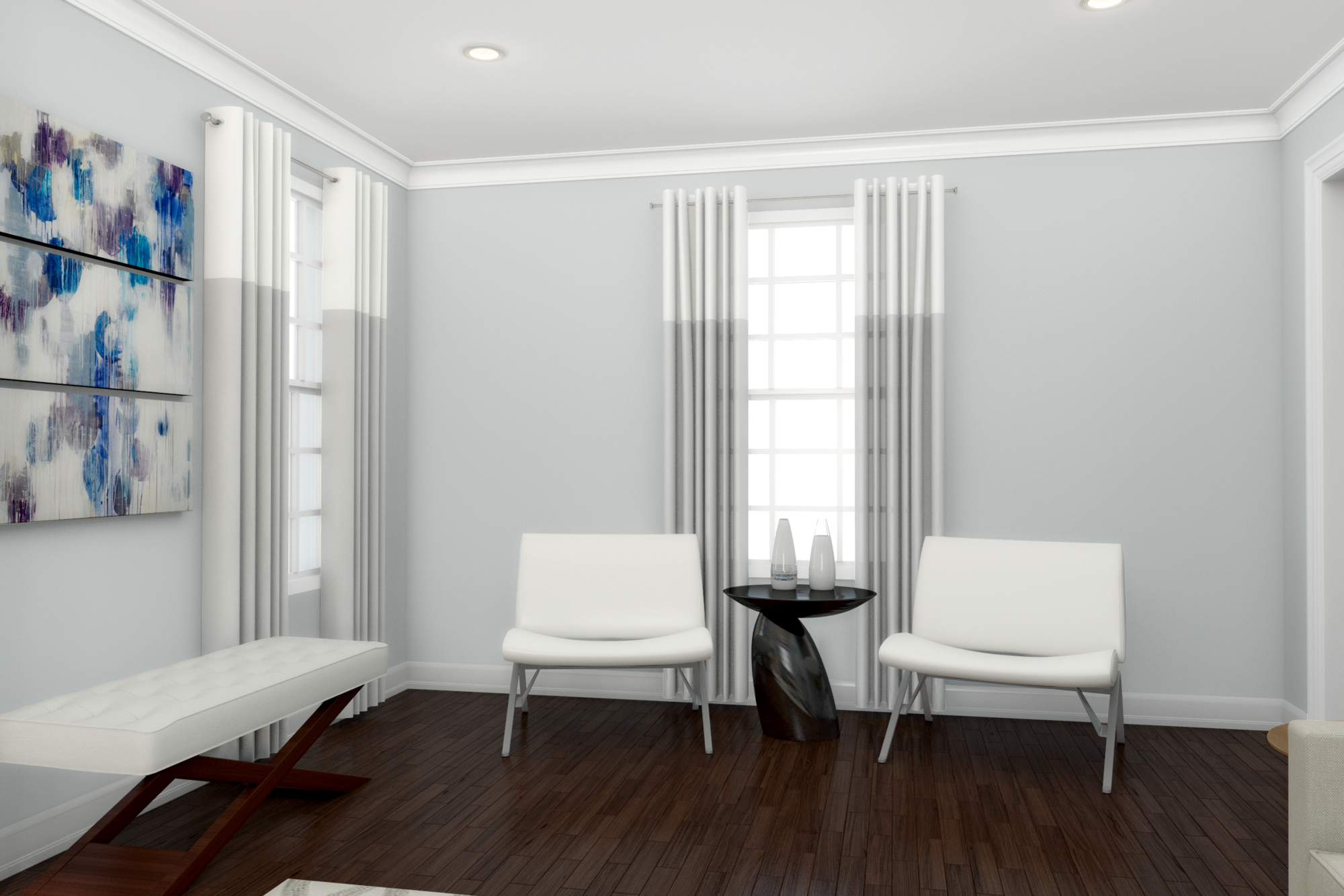 Online Designer Living Room 3D Model 3