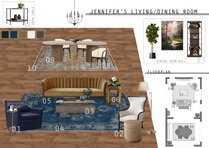 Glamorous Open Space Family Home Design  Jessica D. Moodboard 1 thumb