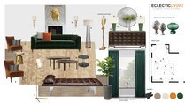 New Build Bold and Eclectic Home Interior Design Ibrahim H. Moodboard 1 thumb
