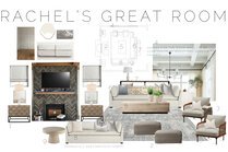 Modern Rustic Family Room with Screened In Porch Courtney B. Moodboard 2 thumb
