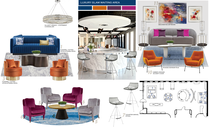 Colorful Chic & Glam Business Space Decor Picharat A.  Moodboard 2 thumb