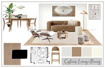 Modern Organic Living and Dining Room Design Casey H. Moodboard 2 thumb