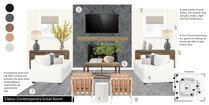 Modern Rustic Family Room with Screened In Porch Drew F. Moodboard 1 thumb