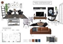 Minimalistic Modern Living Room Interior Design Tijana Z. Moodboard 2 thumb