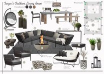 Modern Outdoor Living with Firepit Feature Liana S. Moodboard 1 thumb