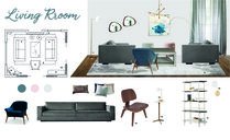 Small Mid Century Modern Living Room Gabriela S. Moodboard 2 thumb