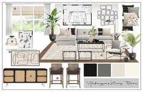 Moody Black & White Home Interior Design Casey H. Moodboard 1 thumb