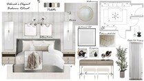 Elegant Silver Wallpaper Bedroom Design Amber K. Moodboard 1 thumb