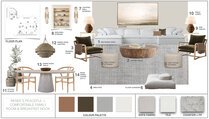 Coastal Living & Dining with Stone Fireplace Ryley B. Moodboard 2 thumb