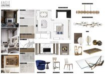 Combined Modern Luxury Living and Dining Room Mladen C. Moodboard 1 thumb