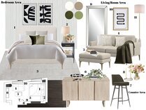 Fresh Studio Apartment Interior Design Kamila A. Moodboard 2 thumb
