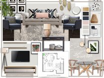 Eclectic Open Space Interior Design  Dragana V. Moodboard 1 thumb