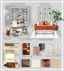 Multifunctional Small Home Office  Devin S. Moodboard 1 thumb