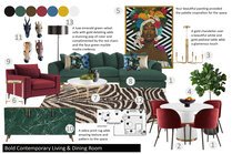 Bold Contemporary Living & Dining Room Drew F. Moodboard 1 thumb