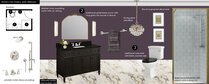 Glam Black & White Bathroom Design Erin R. Moodboard 2 thumb