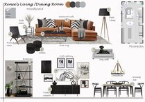 Open Plan Living Room & Kitchen  Liana S. Moodboard 2 thumb