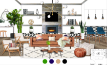 White Eclectic Living Room Michelle B.  Moodboard 2 thumb