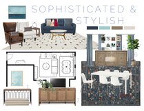 Bright Modern Combined Living and Dining Design Courtney B. Moodboard 2 thumb