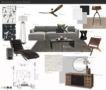 Masculine Rustic Home Design with Fireplace Jessica S. Moodboard 1 thumb