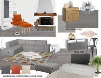 Warm Contemporary Home Makeover Laura A. Moodboard 1 thumb