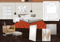 Red Details Bedroom Transformation  Britney M. Moodboard 2 thumb
