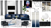 Modern Glamorous Living and Dining Room Design Picharat A.  Moodboard 2 thumb