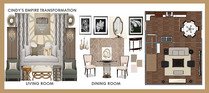 Gold Accented Living and Dining Design Sharon C. Moodboard 1 thumb
