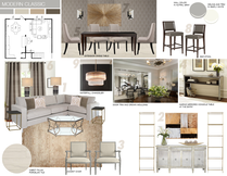 Gold Accented Living and Dining Design Picharat A.  Moodboard 2 thumb