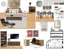 Modern Rustic Living Room  Picharat A.  Moodboard 2 thumb