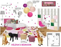 Jills pink girls room design Laura A. Moodboard 1 thumb